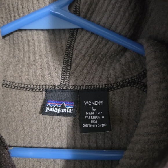VTG Patagonia Womens Brown Acrylic Blend Full Zip Hoodie Size Large - Picture 2 of 12